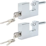 vidaXL Λουκέτο 2 pcs Ασημί Ατσάλι