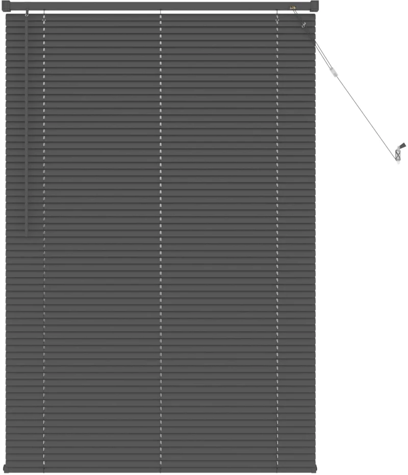 vidaXL Βενετσιάνικη Σκίαση Ασημί Γκρι 150 x 90 cm PVC