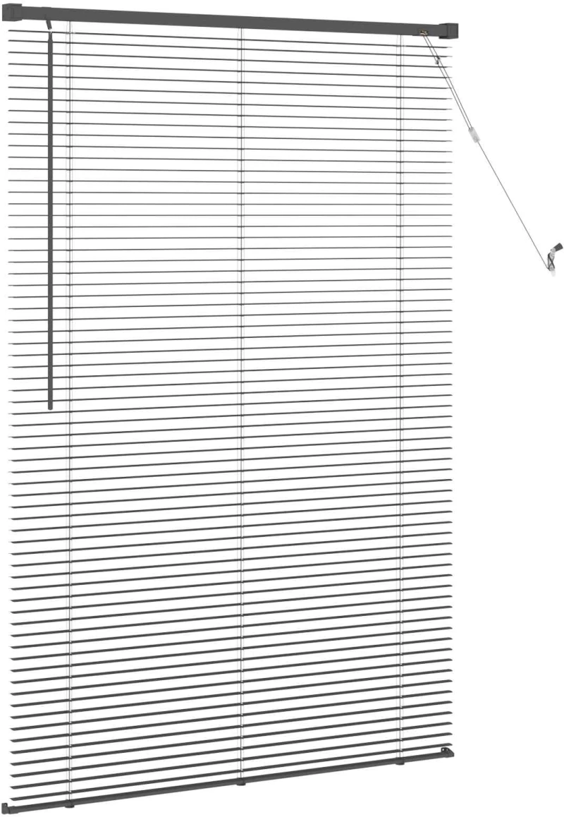vidaXL Βενετσιάνικη Σκίαση Ασημί Γκρι 150 x 90 cm PVC