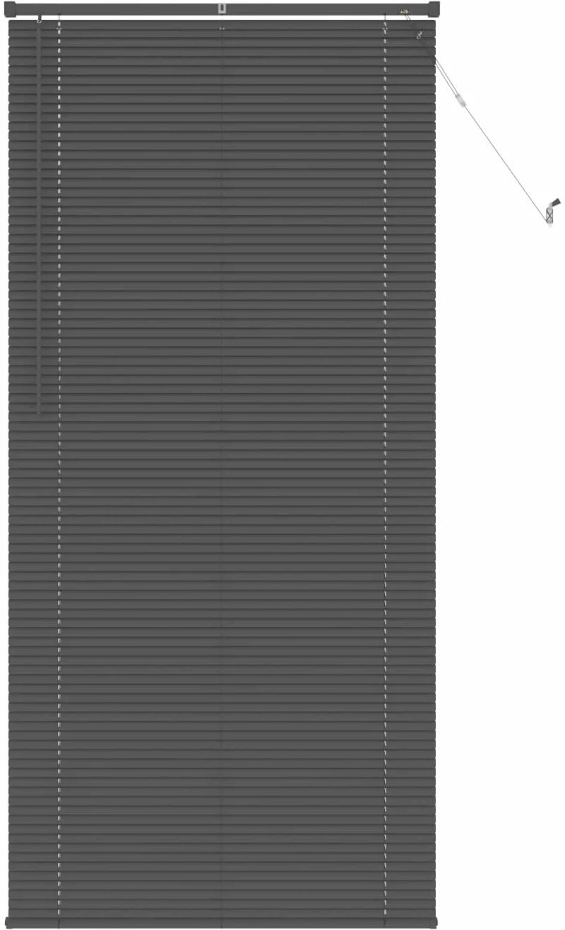vidaXL Βενετσιάνικη Σκίαση Ασημί Γκρι 213 x 80 εκ PVC