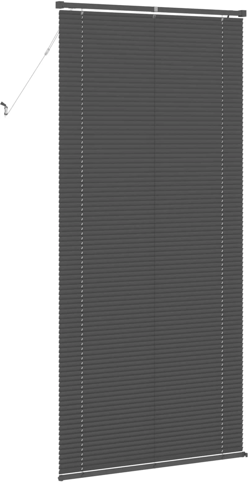 vidaXL Βενετσιάνικη Σκίαση Ασημί Γκρι 213 x 80 εκ PVC