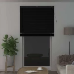 vidaXL Βενετσιάνικη Σκίαση Μαύρο 213 x 120 εκ PVC