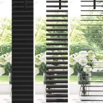 vidaXL Βενετσιάνικη Σκίαση Μαύρο 213 x 120 εκ PVC