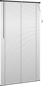 vidaXL Βενετσιάνικη Σκίαση Μαύρο 213 x 120 εκ PVC