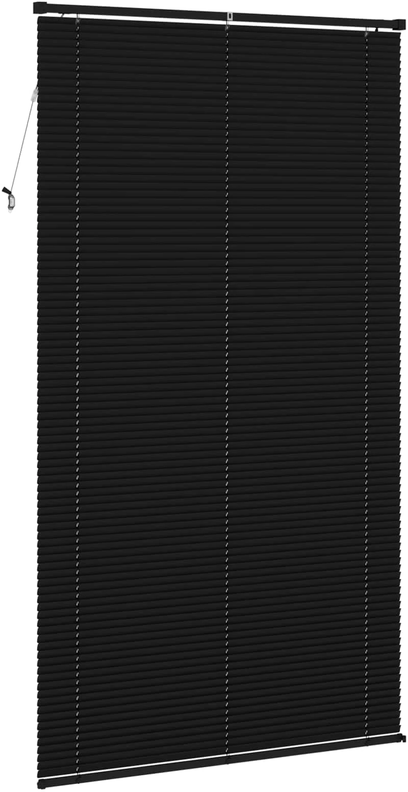 vidaXL Βενετσιάνικη Σκίαση Μαύρο 213 x 120 εκ PVC
