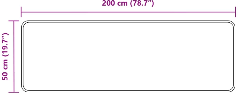 vidaXL Χαλί Runner MARSA Κρεμ 50 x 200 εκ. Πολυέστερ και PVC
