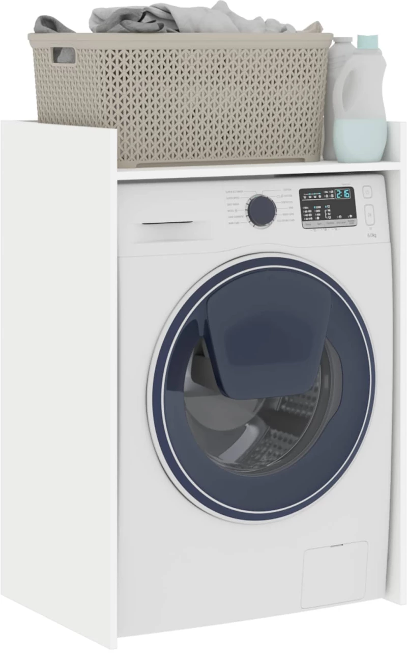 vidaXL Ντουλάπα Πλυντηρίου Λευκό 67,5 x 48 x 97 εκ Επεξεργασμένο ξύλο