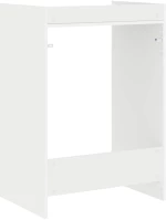 vidaXL Ντουλάπα Πλυντηρίου Λευκό 67,5 x 48 x 97 εκ Επεξεργασμένο ξύλο