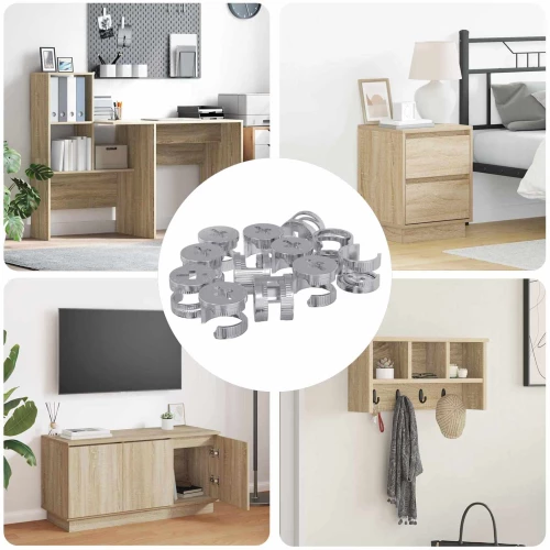 vidaXL Καμπανούχες βίδες 8372 pcs Ασημί Μέταλλο