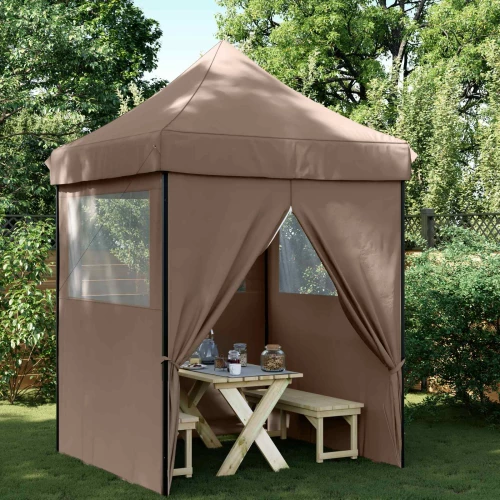 vidaXL Σκηνή Πάρτυ Καφέ 200 x 200 x 306 εκ. Ύφασμα Όξφορντ