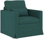 vidaXL Καναπές Σκούρο Πράσινο 78 x 78 x 80 εκ. ύφασμα