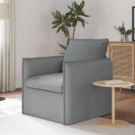 vidaXL Καναπές Ανοιχτό γκρι 75 x 82 x 85 εκ ύφασμα
