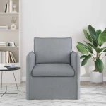 vidaXL Καναπές Ανοιχτό γκρι 75 x 82 x 85 εκ ύφασμα