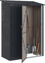 vidaXL Κηποσυνθέσεις Ανθρακί 140,5 x 74 x 200 εκ Μέταλλο