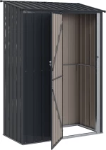 vidaXL Κηποσυνθέσεις Ανθρακί 140,5 x 74 x 200 εκ Μέταλλο