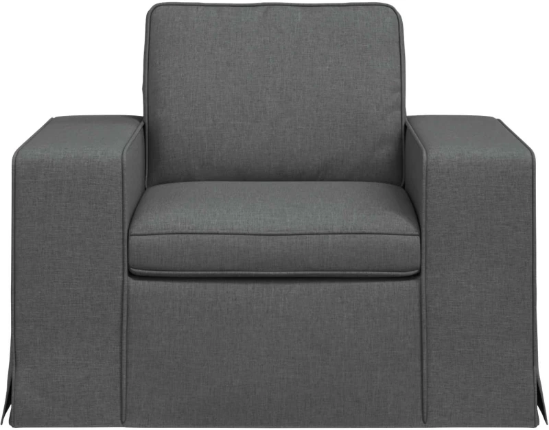 vidaXL Καναπές Σκούρο Γκρι 103 x 80 x 82 εκ ύφασμα
