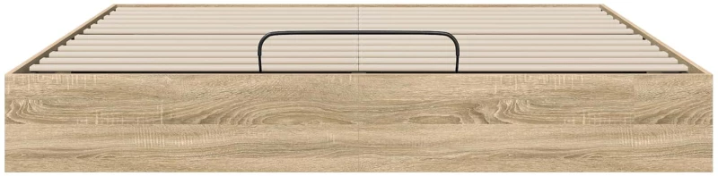 vidaXL Κρεβάτι Οθωμανικού Τύπου Δρύς Sonoma 203 x 180 x 25 εκ