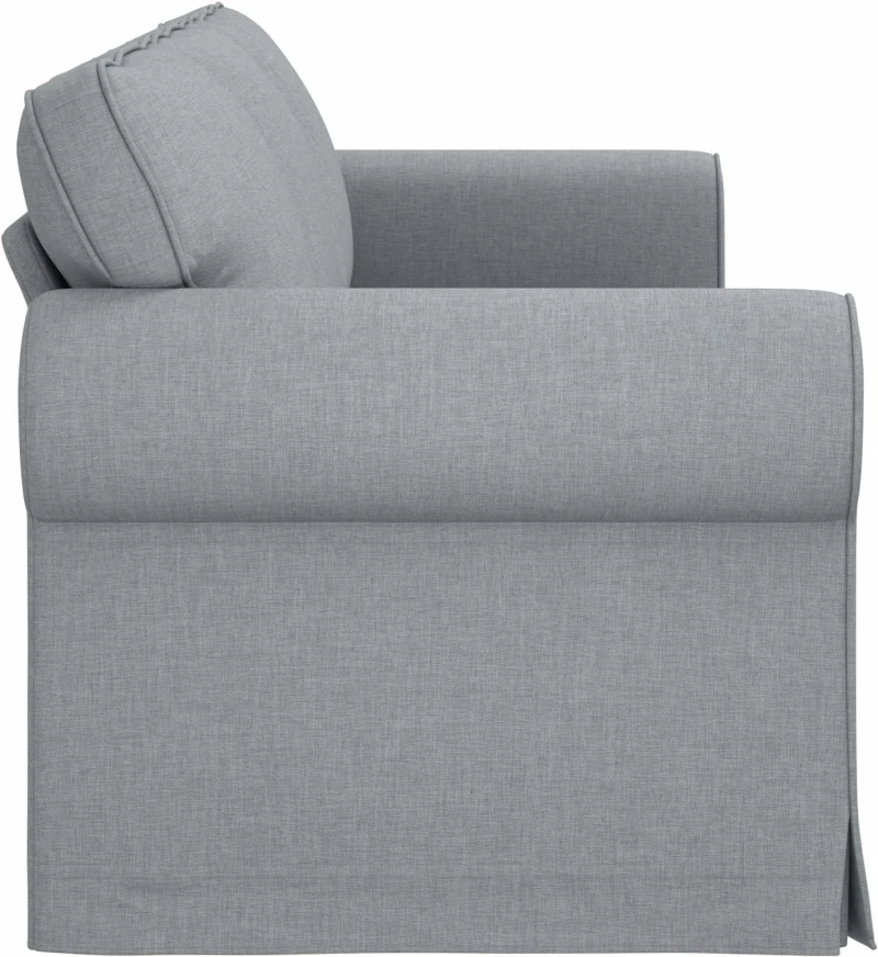 vidaXL Καναπές Ανοιχτό γκρι 245 x 82 x 80 εκ ύφασμα