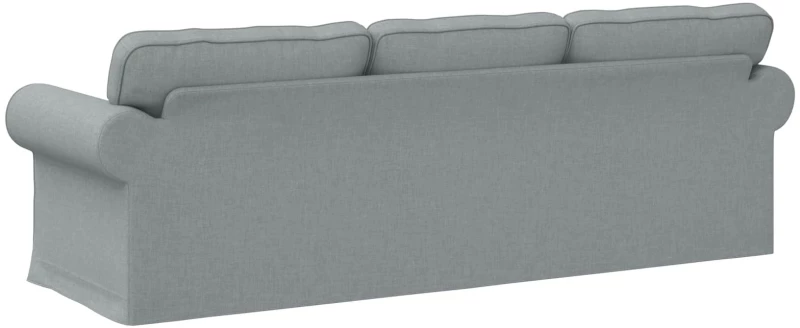 vidaXL Καναπές Ανοιχτό γκρι 245 x 82 x 80 εκ ύφασμα