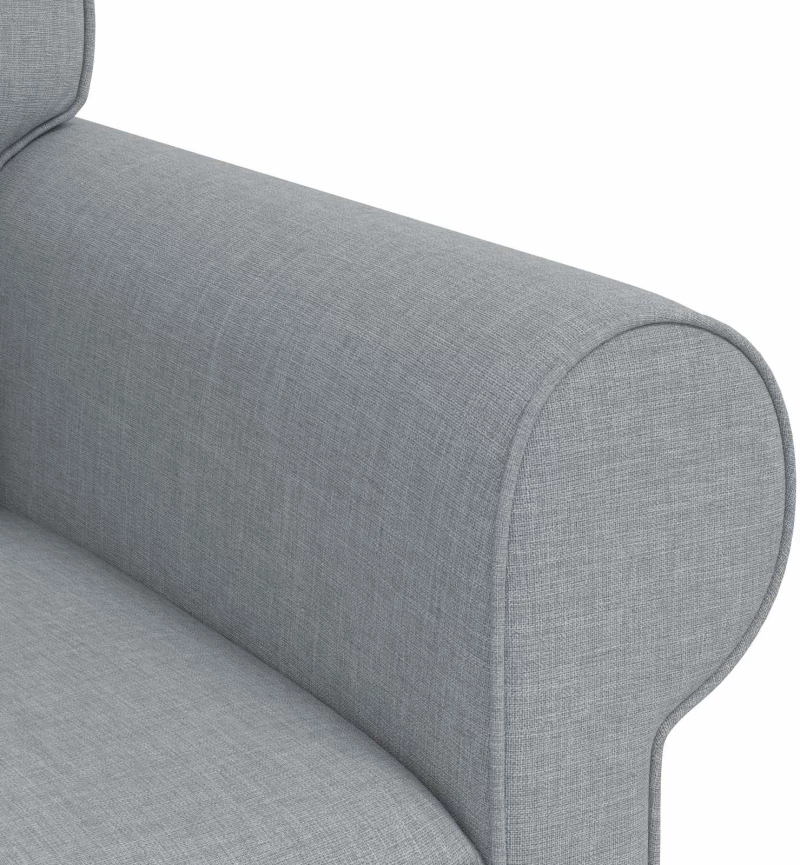 vidaXL Καναπές Ανοιχτό γκρι 245 x 82 x 80 εκ ύφασμα
