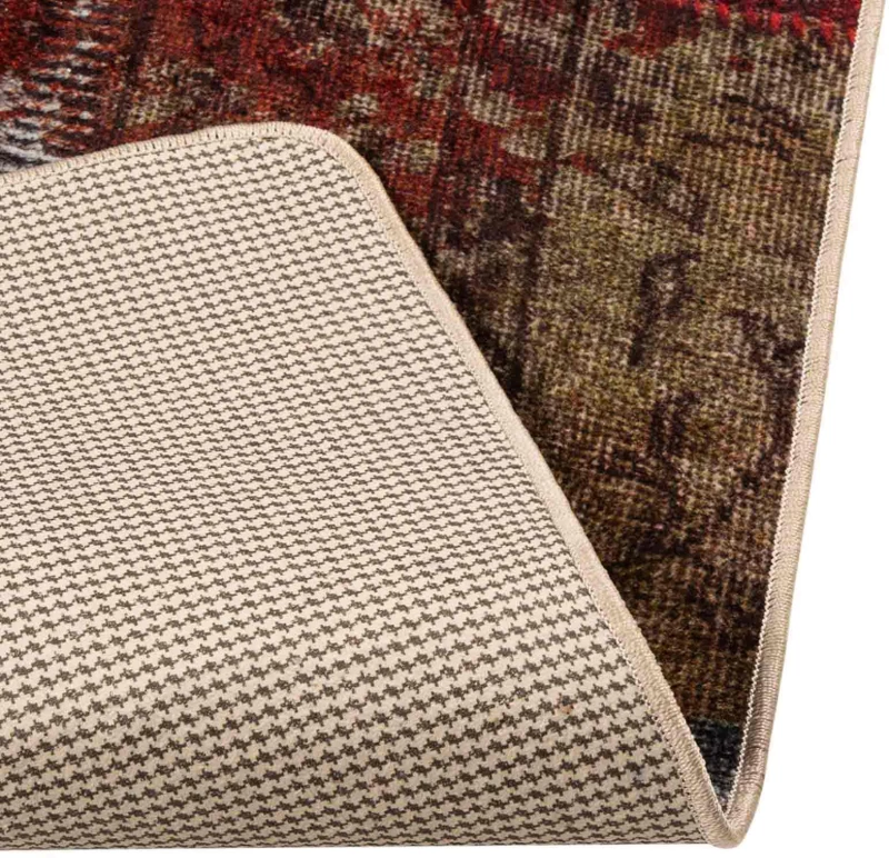 vidaXL Χαλί Runner MARSA Πολύχρωμο 100 x 150 cm Πολυέστερ και PVC