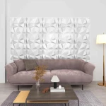vidaXL Πάνελ τοίχου 12 pcs Διαμάντι Άσπρο 50 x 50 cm Φελιζόλ XPS