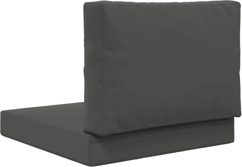 vidaXL Μαξιλάρι Καναπέ Εξωτερικού Χώρου 2 pcs Ανθρακί Πολυεστέρας