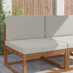 vidaXL Μαξιλάρι Καναπέ Εξωτερικού Χώρου 2 pcs Γκρι Πολυεστέρας