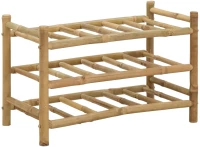vidaXL Ράφι Κρασιού Φυσικό 57 x 29,5 x 36 εκ. Μπαμπού