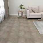 vidaXL Πλάκες Δαπέδου 5,11 τ.μ. 55 pcs PVC Σκούρο Καφέ και Γκρι
