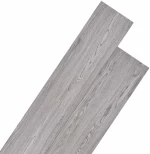 vidaXL Πλάκες Δαπέδου 18 pcs Σκούρο Γκρι 5,26 τ.μ. PVC