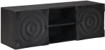 vidaXL Ντουλάπι TV με ράφι με αποθήκευση Μαύρο 105 x 30 x 35 εκ