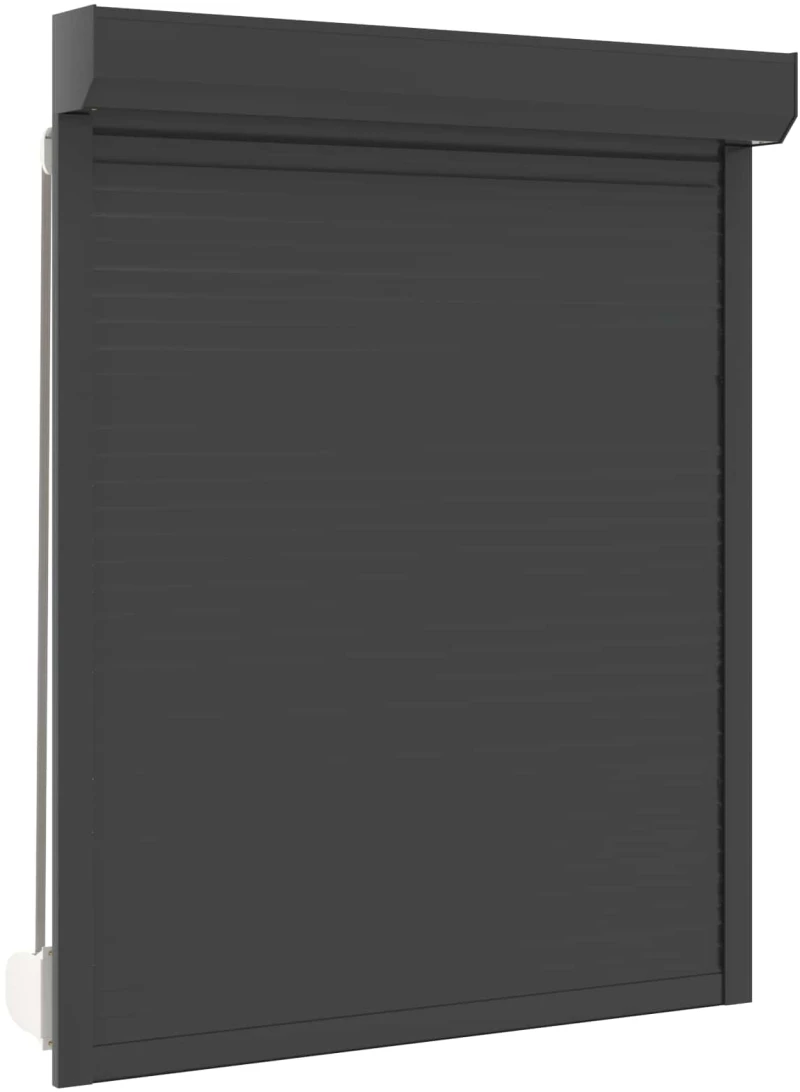 vidaXL Ρολό εισόδου Ανθρακί 120 x 150 cm Αλουμίνιο και Πολυουρεθάνη