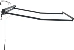 vidaXL Ηλεκτρικό πλαίσιο τέντας με LED Ανθρακί 3 x 2,5 μ Αλουμίνιο