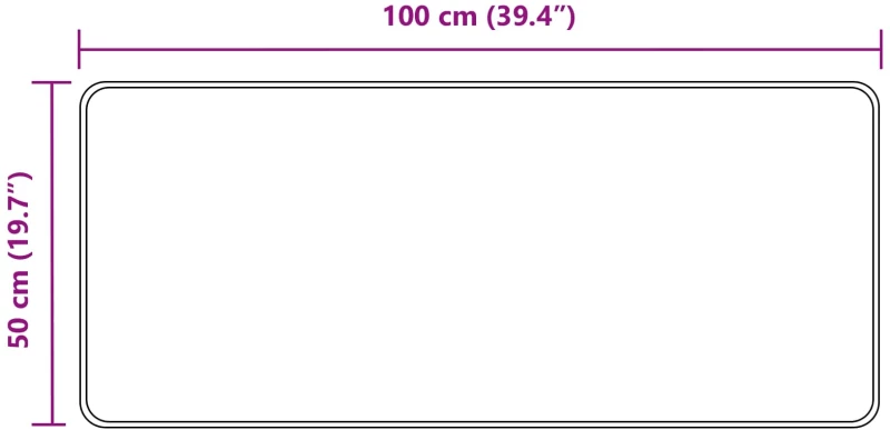 vidaXL Χαλί Runner MARSA Λευκός 50 x 150 cm Πολυέστερ και PVC