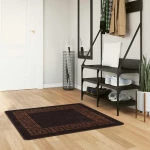 vidaXL Χαλί Runner MARSA Μαύρο 100 x 100 cm Πολυέστερ και PVC