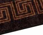 vidaXL Χαλί Runner MARSA Μαύρο 100 x 100 cm Πολυέστερ και PVC