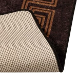 vidaXL Χαλί Runner MARSA Μαύρο 100 x 100 cm Πολυέστερ και PVC