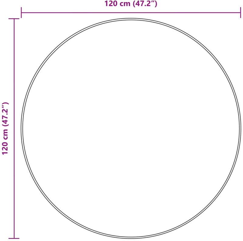 vidaXL Χαλί Runner MARSA Μπεζ 120 x 120 cm Πολυέστερ και PVC