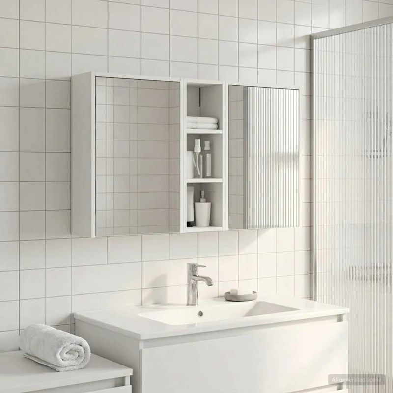 vidaXL Σετ Ντουλαπιών Μπάνιου 3 pcs 106 x 16 x 62,5 εκ.