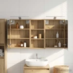 vidaXL Σετ Ντουλαπιών Μπάνιου 3 pcs 116 x 16 x 62,5 εκ.