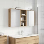 vidaXL Σετ Ντουλαπιών Μπάνιου 3 pcs 116 x 16 x 62,5 εκ.