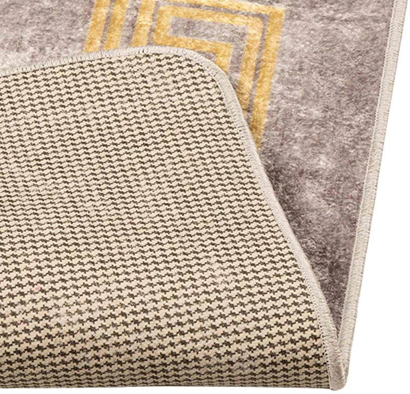 vidaXL Χαλί Runner MARSA Γκρι 50 x 100 cm Πολυέστερ και PVC