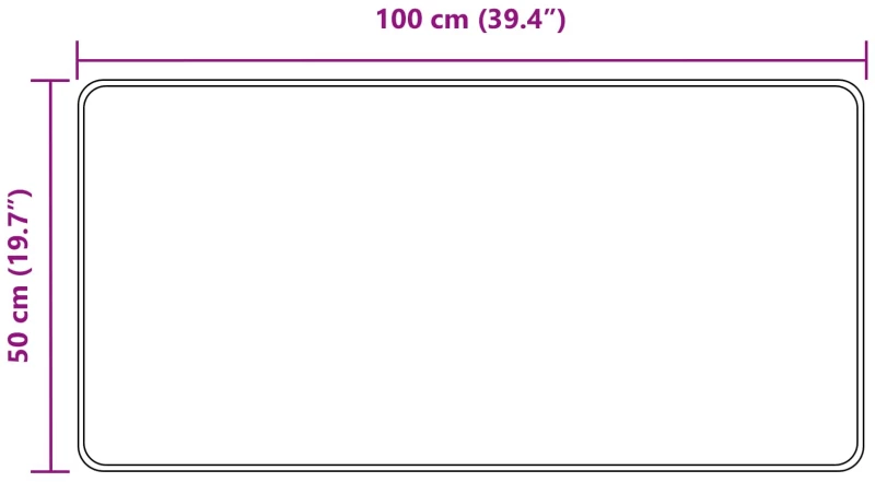 vidaXL Χαλί Runner MARSA Γκρι 50 x 100 cm Πολυέστερ και PVC
