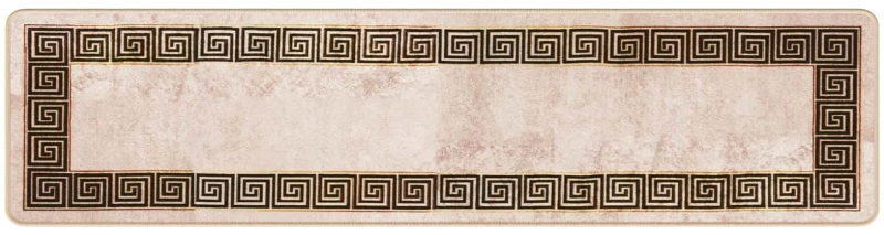vidaXL Χαλί Runner MARSA Μαύρο 50 x 200 εκ. Πολυέστερ και PVC