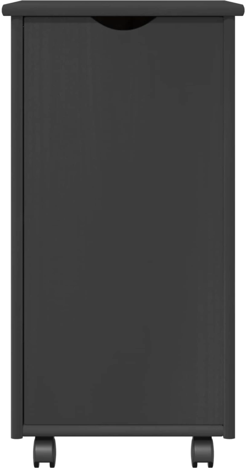 vidaXL Κινητό Ντουλάπι Γκρι 34 x 39 x 65,5 cm Στερεό ξύλο πεύκου