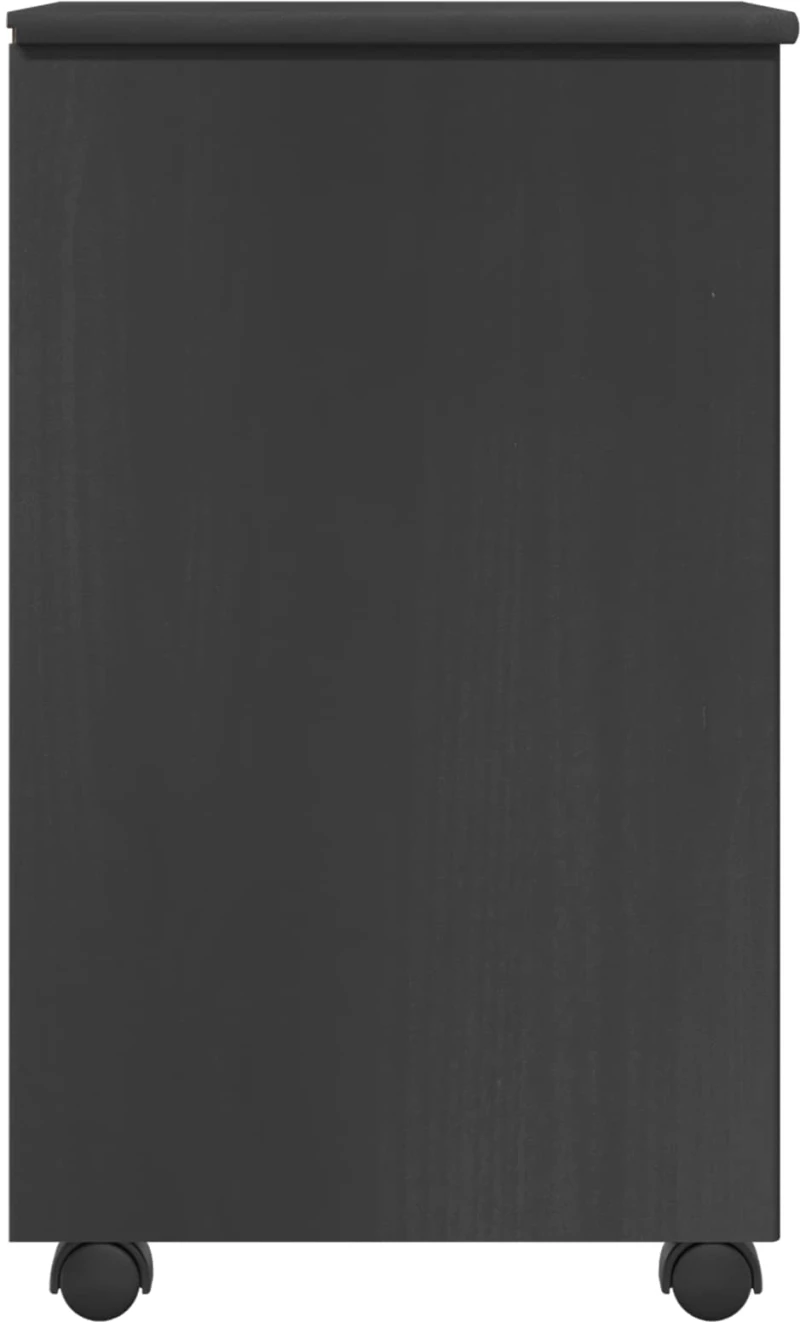 vidaXL Κινητό Ντουλάπι Γκρι 34 x 39 x 65,5 cm Στερεό ξύλο πεύκου
