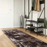 vidaXL Χαλί Runner MARSA Μαύρο 100 x 400 cm Πολυέστερ και PVC