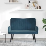 vidaXL Διθέσιος Καναπές Μπλε 115 x 61 x 87 εκ. Βελούδο