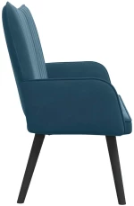 vidaXL Διθέσιος Καναπές Μπλε 115 x 61 x 87 εκ. Βελούδο